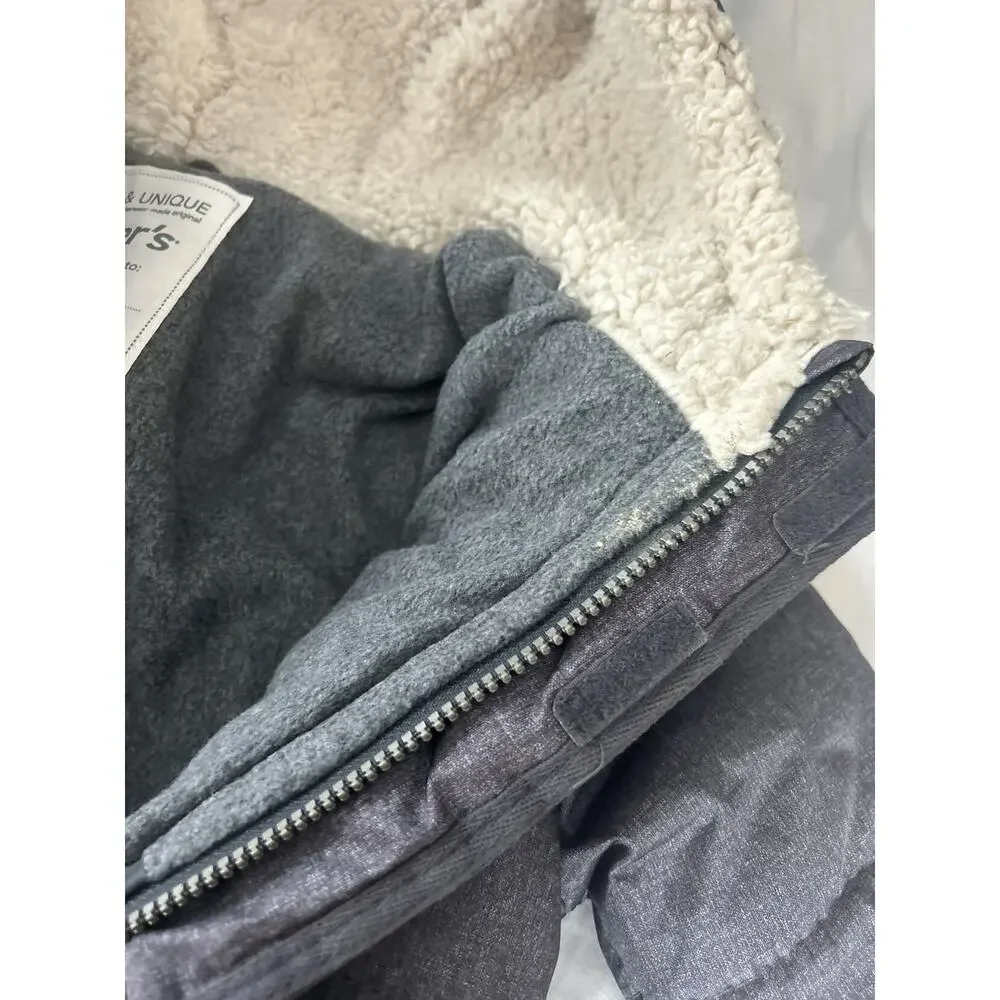 Carters Grey Hooded Jacket size 3
